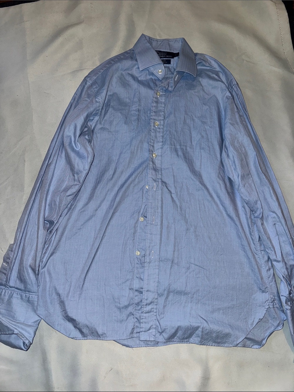 Ralph Lauren Light Blue Men's Dress Shirt - Button Front